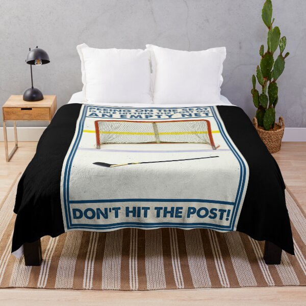 Item preview, Peeing On The Seat Is Like Hitting The Post On An Empty Net Funny Hockey Poster designed and sold by scrambledpeg.