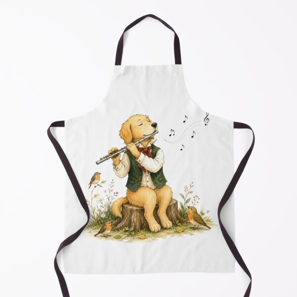 Item preview, Golden Retriever Flute Melody designed and sold by Snurly.