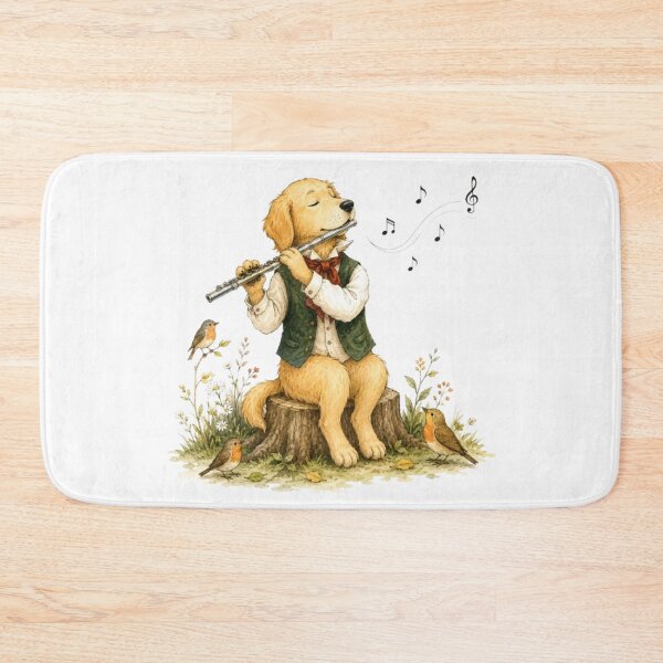 Item preview, Golden Retriever Flute Melody designed and sold by Snurly.