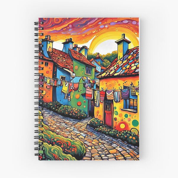 Item preview, Washing day in the colourful village designed and sold by George Hutton Hunter.