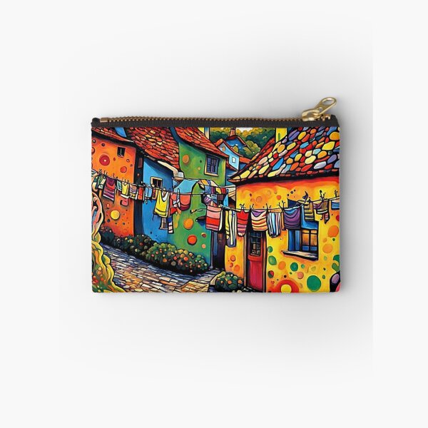 Item preview, Washing day in the colourful village designed and sold by George Hutton Hunter.