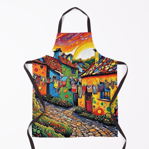 Item preview, Washing day in the colourful village designed and sold by George Hutton Hunter.