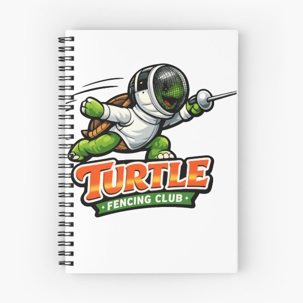 Item preview, Turtle Fencing Club Retro Sports Mascot designed and sold by TheRealTaria.