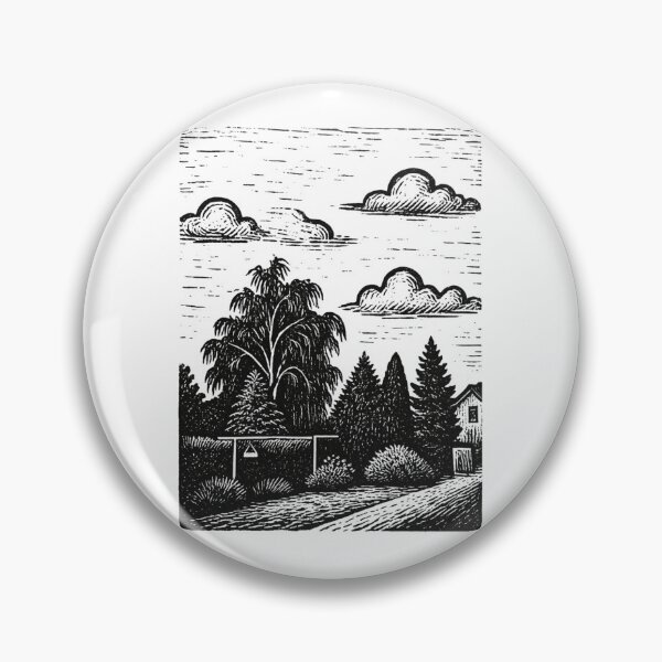 Item preview, A garden with trees and clotheslines designed and sold by LumivoCraft.