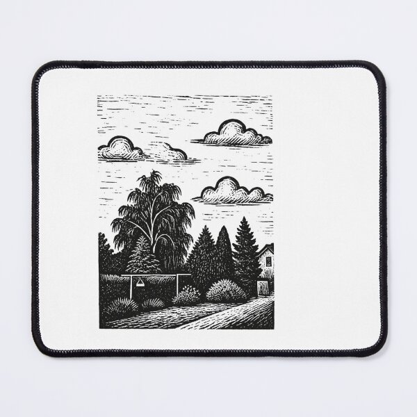 Item preview, A garden with trees and clotheslines designed and sold by LumivoCraft.