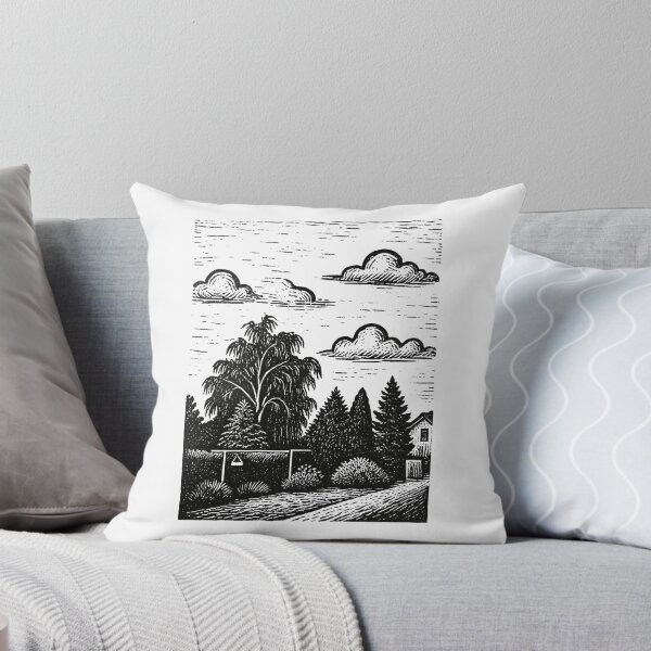 Item preview, A garden with trees and clotheslines designed and sold by LumivoCraft.