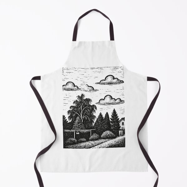 Item preview, A garden with trees and clotheslines designed and sold by LumivoCraft.