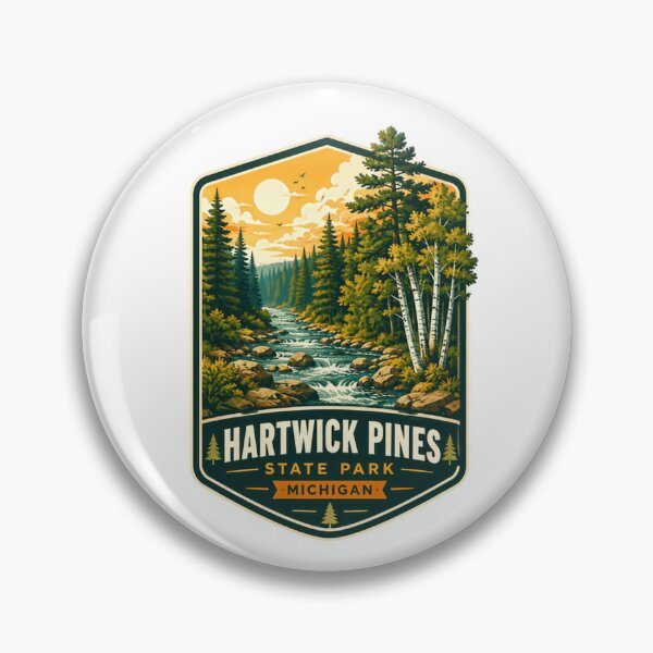 Item preview, Hartwick Pines State Park Michigan Outdoors Nature Travel Explorer designed and sold by Simsimah26Parks.