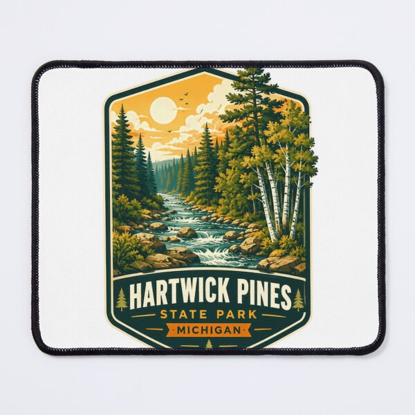 Item preview, Hartwick Pines State Park Michigan Outdoors Nature Travel Explorer designed and sold by Simsimah26Parks.