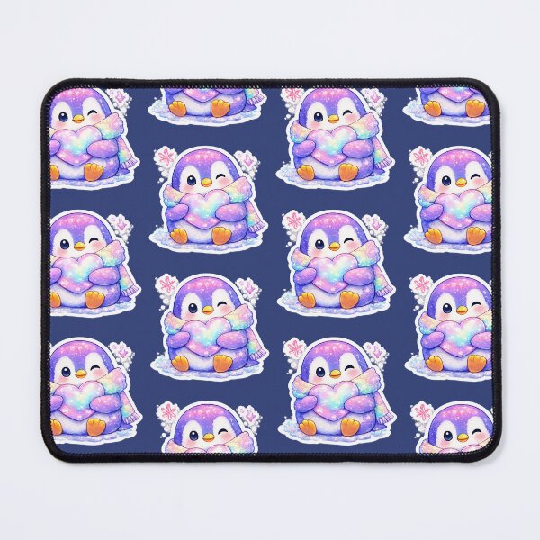 Item preview, Cute Penguin Holding Rainbow Heart Sticker | Kawaii Love Penguin | Pastel Winter Animal | Cozy Valentine's Penguin Sticker designed and sold by StyloStudio.