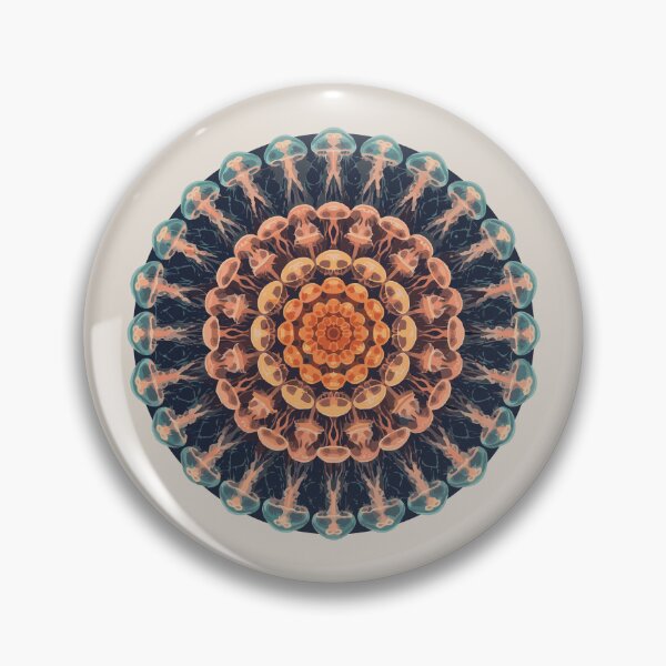 Item preview, Colorful Jellyfish Vibrant Jellyfish Mandala Pattern designed and sold by AbderraimArt.