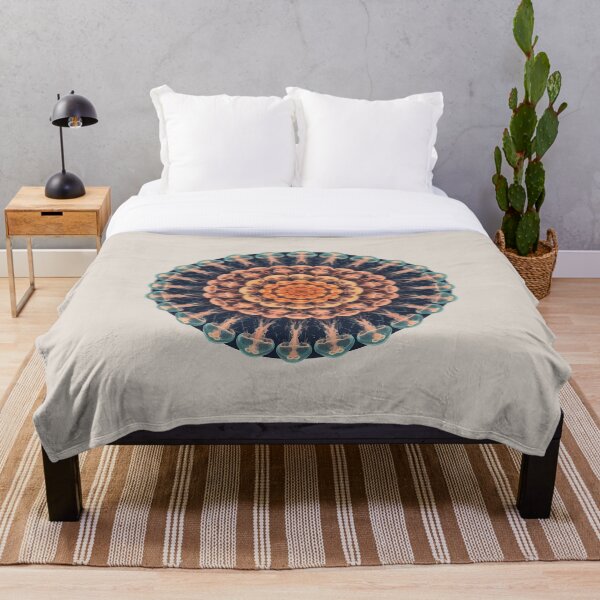 Item preview, Colorful Jellyfish Vibrant Jellyfish Mandala Pattern designed and sold by AbderraimArt.