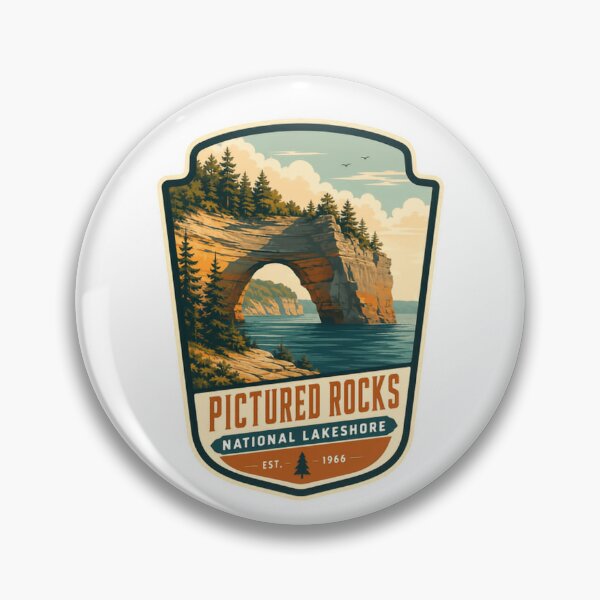 Item preview, Pictured Rocks National Lakeshore Est 1966 Michigan Travel Nature Explorer designed and sold by Simsimah26Parks.