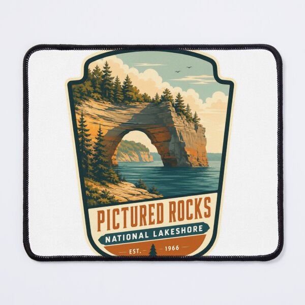 Item preview, Pictured Rocks National Lakeshore Est 1966 Michigan Travel Nature Explorer designed and sold by Simsimah26Parks.