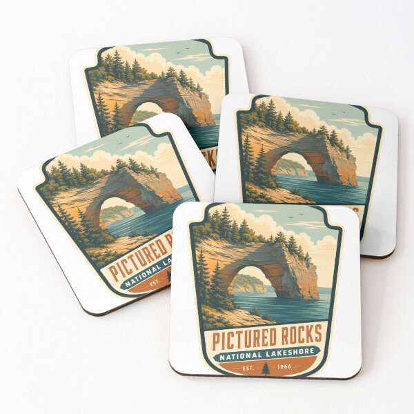 Item preview, Pictured Rocks National Lakeshore Est 1966 Michigan Travel Nature Explorer designed and sold by Simsimah26Parks.