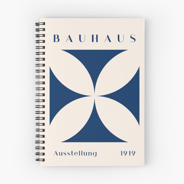 Item preview, Bauhaus Ausstellung Navy Blue Geometric Cross designed and sold by FaizArtShop.