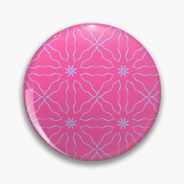 Item preview, Starburst Vibrant Pink and Pastel Blue Kaleidoscope Geometric Seamless Pattern designed and sold by VOYID ART STUDIO.