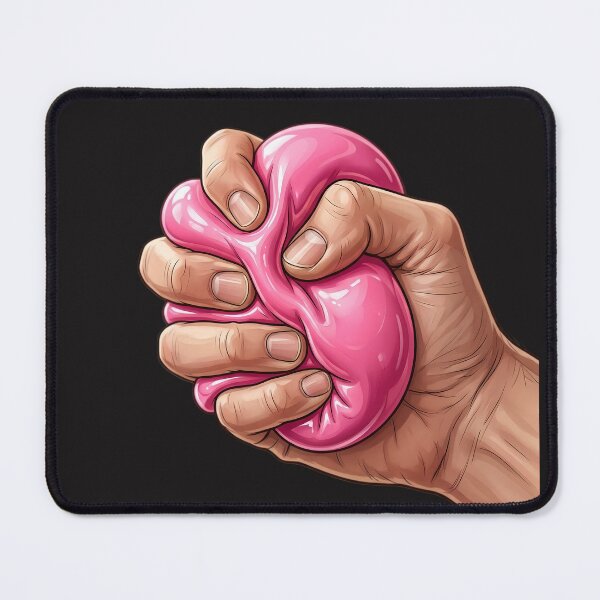 Item preview, Cute Pink Squishy Stress Relief Hand Sticker | Sensory Squeeze Toy Inspired | Kawaii Aesthetic designed and sold by Bhaskar Digital Art.
