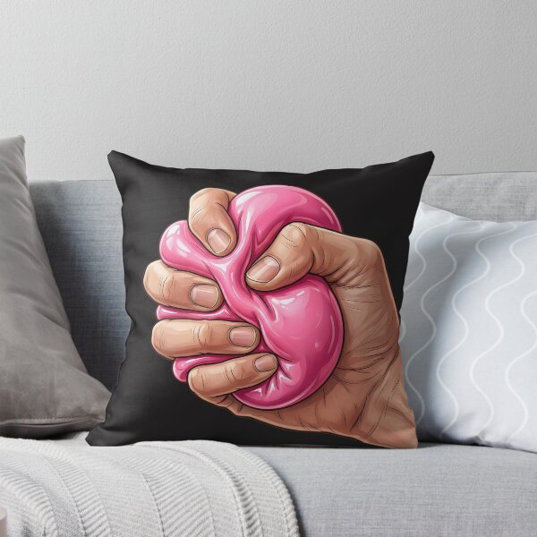 Item preview, Cute Pink Squishy Stress Relief Hand Sticker | Sensory Squeeze Toy Inspired | Kawaii Aesthetic designed and sold by Bhaskar Digital Art.