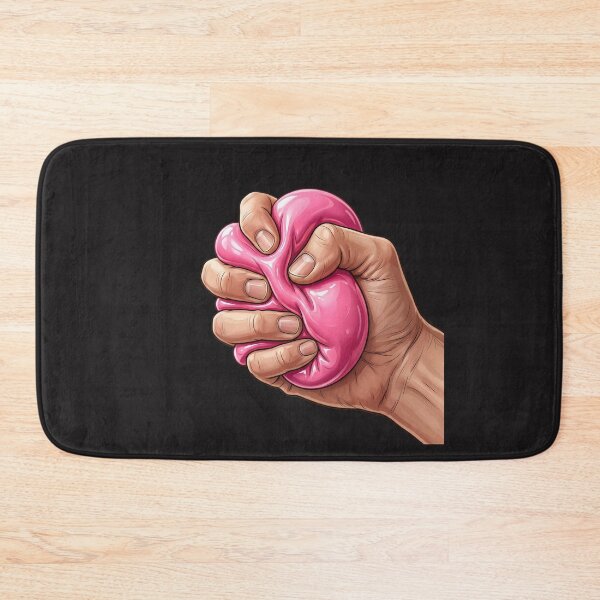 Item preview, Cute Pink Squishy Stress Relief Hand Sticker | Sensory Squeeze Toy Inspired | Kawaii Aesthetic designed and sold by Bhaskar Digital Art.