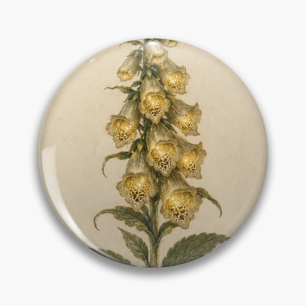Item preview, Glowing Foxglove Specimen Print — Luminous Vintage Botanical Folklore Art for a Witch designed and sold by Brackenlume Studio.