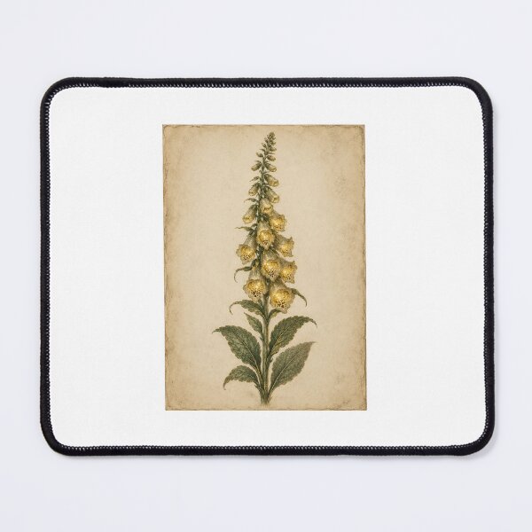 Item preview, Glowing Foxglove Specimen Print — Luminous Vintage Botanical Folklore Art for a Witch designed and sold by Brackenlume Studio.