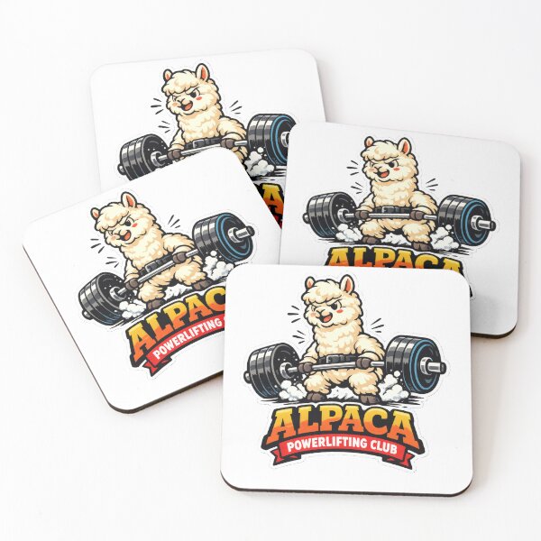 Item preview, Alpaca Powerlifting Club Retro Sports Mascot designed and sold by TheRealTaria.