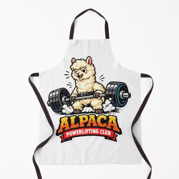 Item preview, Alpaca Powerlifting Club Retro Sports Mascot designed and sold by TheRealTaria.