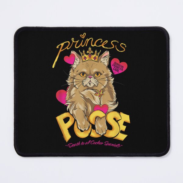 Item preview, Cute Fluffy Princess Cat Royal Crown Pink Hearts Fantasy Graphic designed and sold by TrevorCantela.