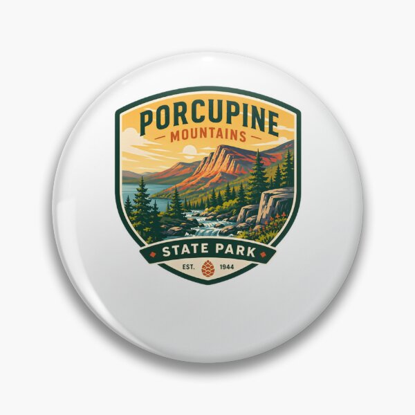Item preview, Porcupine Mountains State Park Est. 1944 Michigan Outdoor Hiking Nature Travel Souvenir designed and sold by Simsimah26Parks.
