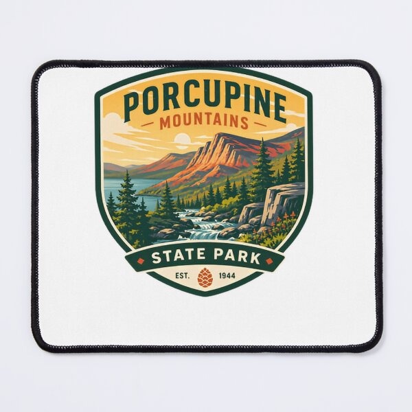 Item preview, Porcupine Mountains State Park Est. 1944 Michigan Outdoor Hiking Nature Travel Souvenir designed and sold by Simsimah26Parks.