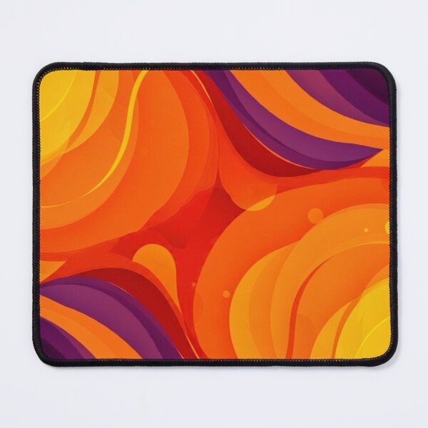 Item preview, Fluid Energy - Abstract curves in orange, yellow, and purple designed and sold by NeyhineAngelionShop.