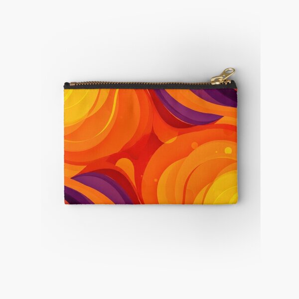 Item preview, Fluid Energy - Abstract curves in orange, yellow, and purple designed and sold by NeyhineAngelionShop.