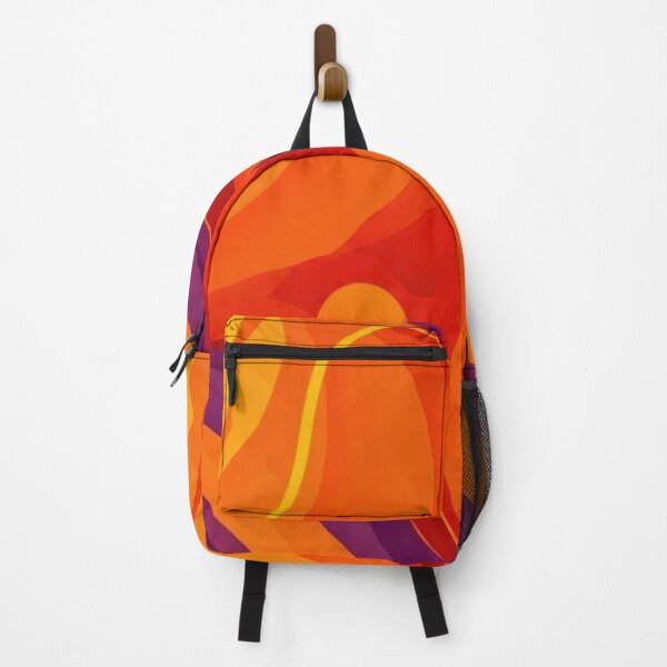 Item preview, Fluid Energy - Abstract curves in orange, yellow, and purple designed and sold by NeyhineAngelionShop.