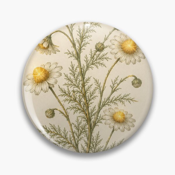Item preview, Luminous Chamomile Botanical Print — Glowing Vintage Herbal Art for an Insomniac Tea Lover designed and sold by Brackenlume Studio.