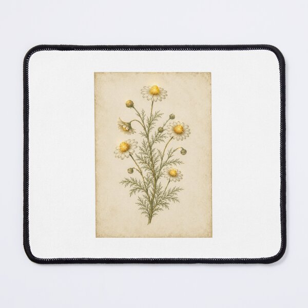 Item preview, Luminous Chamomile Botanical Print — Glowing Vintage Herbal Art for an Insomniac Tea Lover designed and sold by Brackenlume Studio.