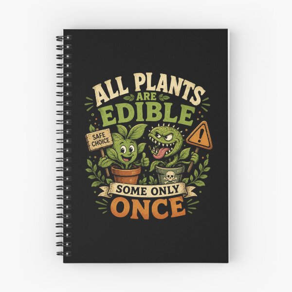 Item preview, Funny Plant Shirt All Plants Are Edible Some Only Once, Dark Humor Gardening Tee, Botanical Joke Gift for Plant Lovers & Gardeners designed and sold by Artimax-Studio.