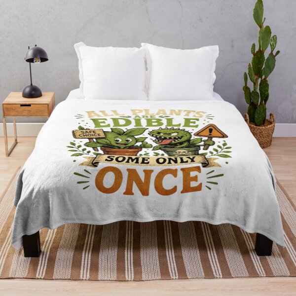Item preview, Funny Plant Shirt All Plants Are Edible Some Only Once, Dark Humor Gardening Tee, Botanical Joke Gift for Plant Lovers & Gardeners designed and sold by Artimax-Studio.