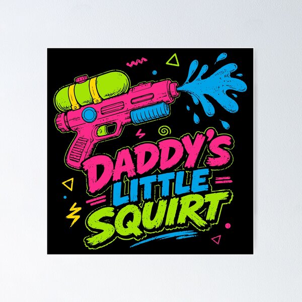 Item preview, Retro 90s Daddy's Little Squirt Water Gun designed and sold by Imaginationbeyond.