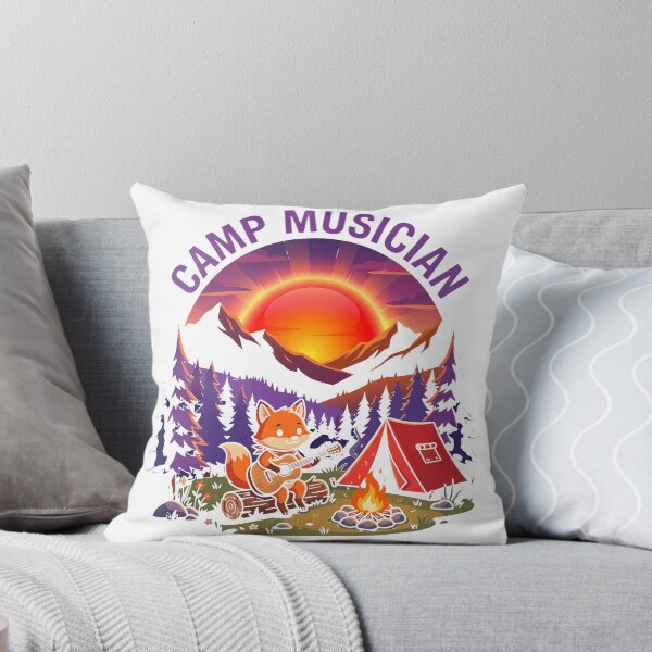 Item preview, Camp musician vintage sunset with fox playing guitar Classic T-Shirt designed and sold by KTY-NUSS.