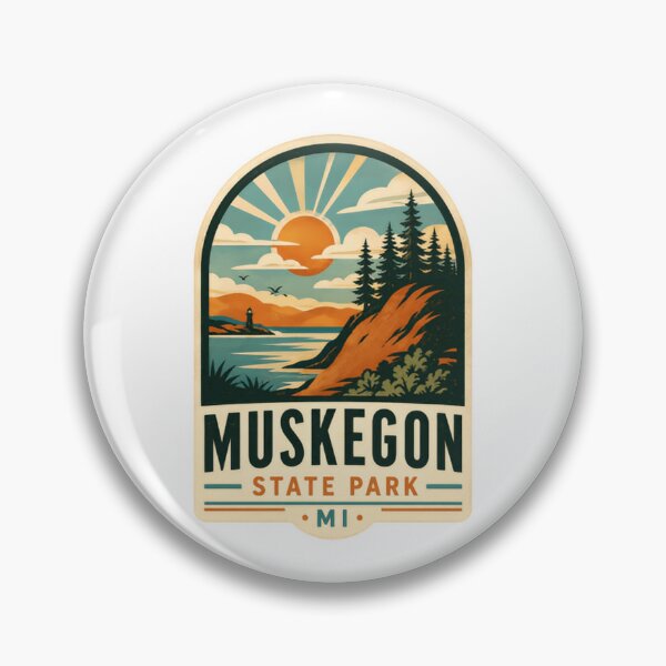 Item preview, Muskegon State Park Mi Michigan Travel Outdoor Adventure designed and sold by Simsimah26Parks.