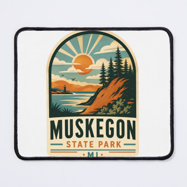 Item preview, Muskegon State Park Mi Michigan Travel Outdoor Adventure designed and sold by Simsimah26Parks.