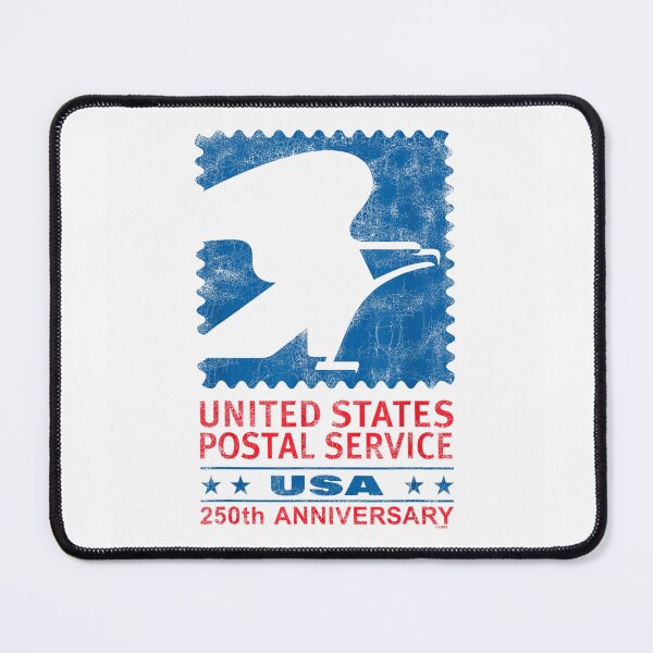 Item preview, United States Postal Service Distressed Blue Post Stamp Anniversary designed and sold by TrevorCantela.