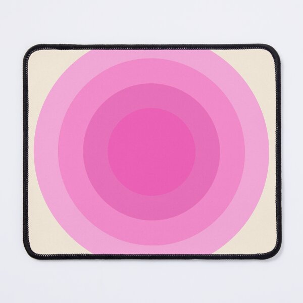 Item preview, Bauhaus Pink Concentric Circles Geometric designed and sold by FaizArtShop.