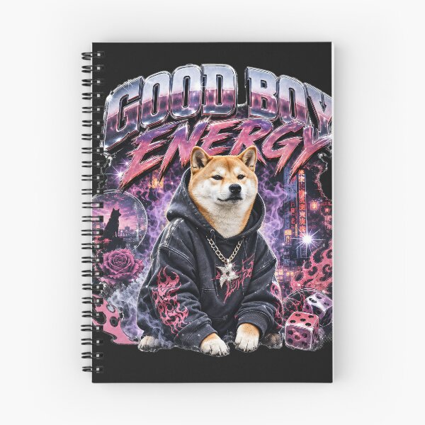Item preview, Good Boy Energy Shiba Inu Shirt, Funny Shiba Dog Graphic Tee, Japanese Streetwear T-Shirt, Anime Aesthetic Dog Lover Gift designed and sold by QuirkyCloud Designs.