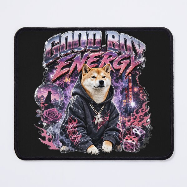 Item preview, Good Boy Energy Shiba Inu Shirt, Funny Shiba Dog Graphic Tee, Japanese Streetwear T-Shirt, Anime Aesthetic Dog Lover Gift designed and sold by QuirkyCloud Designs.