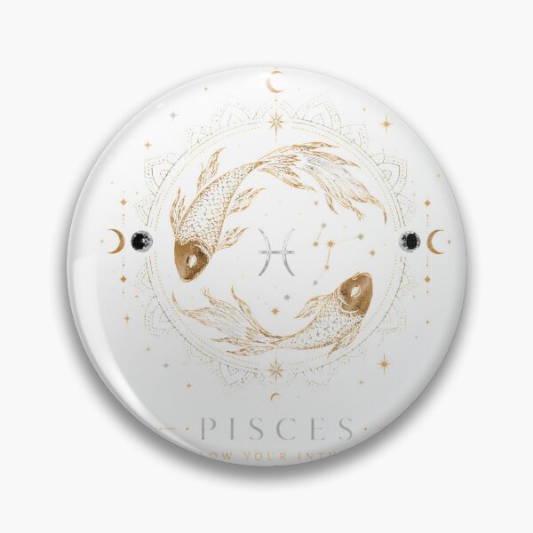 Item preview, Pisces Zodiac | Follow Your Intuition | Celestial Boho Astrology Design designed and sold by CalmMandala.