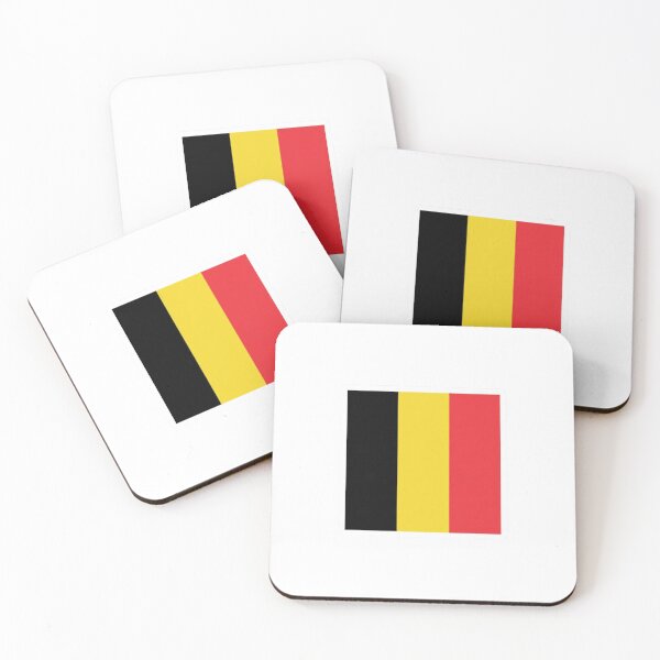 Item preview, Belgium Flag Square Sticker - Patriotic Belgian Pride designed and sold by raedattia.