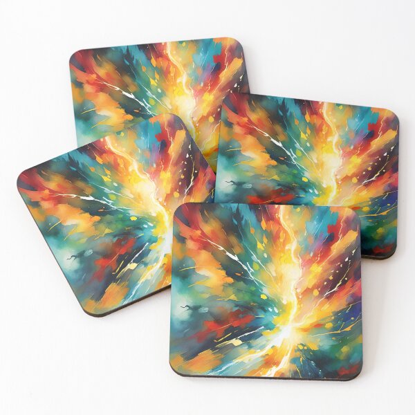 Item preview, Cosmic Burst - Explosion of colors and abstract energy designed and sold by NeyhineAngelionShop.