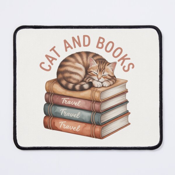 Item preview, Cat and Books Cute Sleeping Cat Reading Sticker – Cozy Bookworm Kitty T-Shirt Gift for Book Lovers designed and sold by ZyxDes.